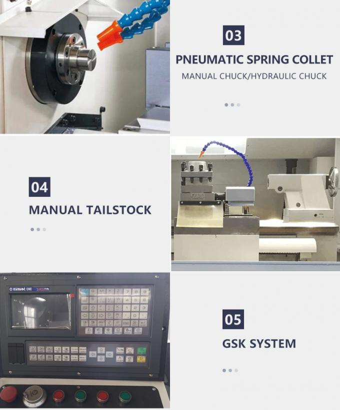 CK0640 Máy cắt xoắn ốc máy CNC tự động giường phẳng ngang 2