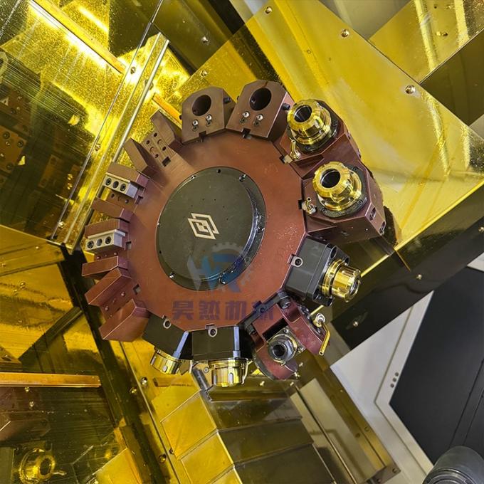 Double Spindle Slant Bed Tự động Cnc Lathe TCK56Y Với Sub Spindle Drive Cnc Lathe quay 5