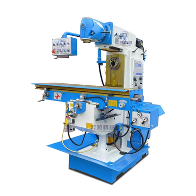 Máy phay đa năng có tháp pháo ngang dọc với bàn quay 590mm / phút