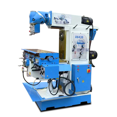 Máy phay đứng tháp pháo đa năng bằng tay với đầu xoay