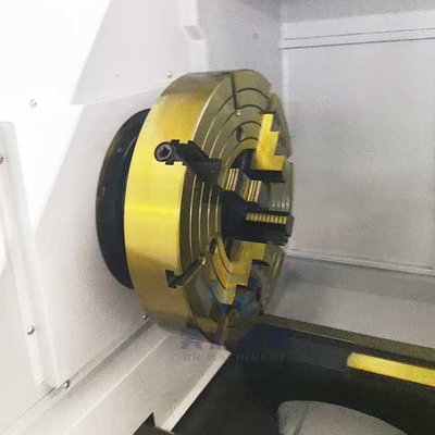 Qk1322 Double Chuck Horizontal Flat Bed Tự động CNC Pipe Threading máy quay cho kim loại